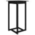 Mesa alta de bar madera maciza de pino negro 60x60x110