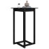 Mesa alta de bar madera maciza de pino negro 60x60x110