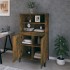 Aparador alto madera contrachapada roble ahumado 60x36x110