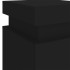 Mesita de noche con luces LED negro 35x39x55