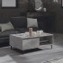 Mesa de centro madera contrachapada gris hormigón 90x60x35