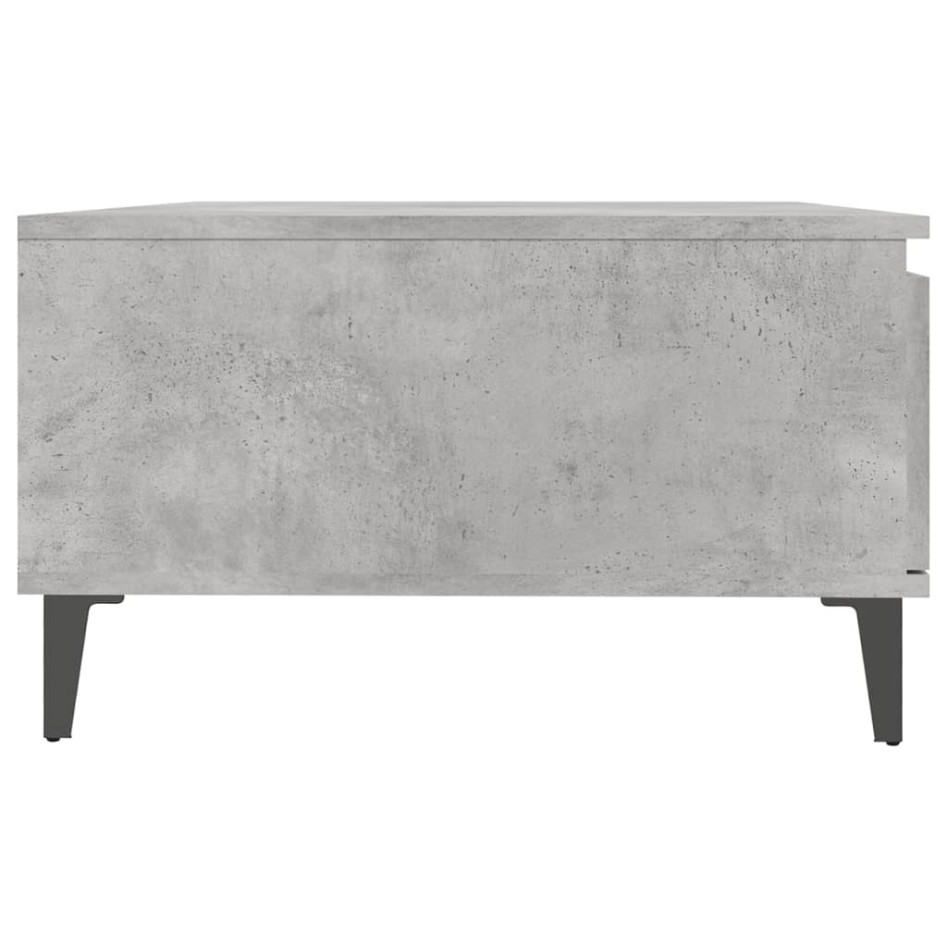 Mesa de centro madera contrachapada gris hormigón 90x60x35