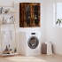 Armario de pared roble ahumado 69,5x34x90