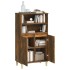 Aparador alto madera contrachapada roble ahumado 60x36x110