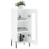 Aparador de madera contrachapada blanco brillante 34,5x34x90