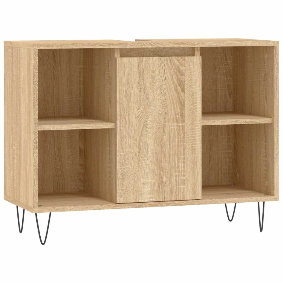 Mueble de baño madera de ingeniería roble Sonoma 80x33x60