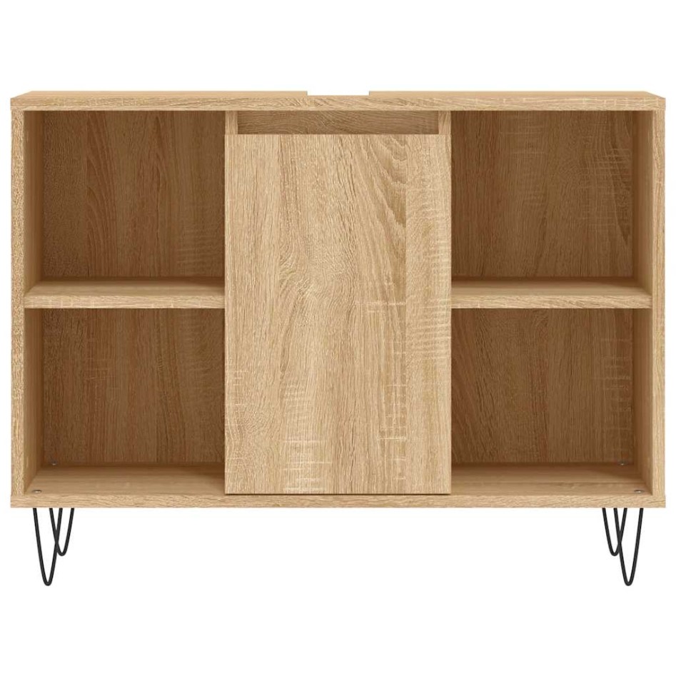 Mueble de baño madera de ingeniería roble Sonoma 80x33x60