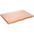 Estante pared madera roble tratada marrón claro 80x60x(2-6)
