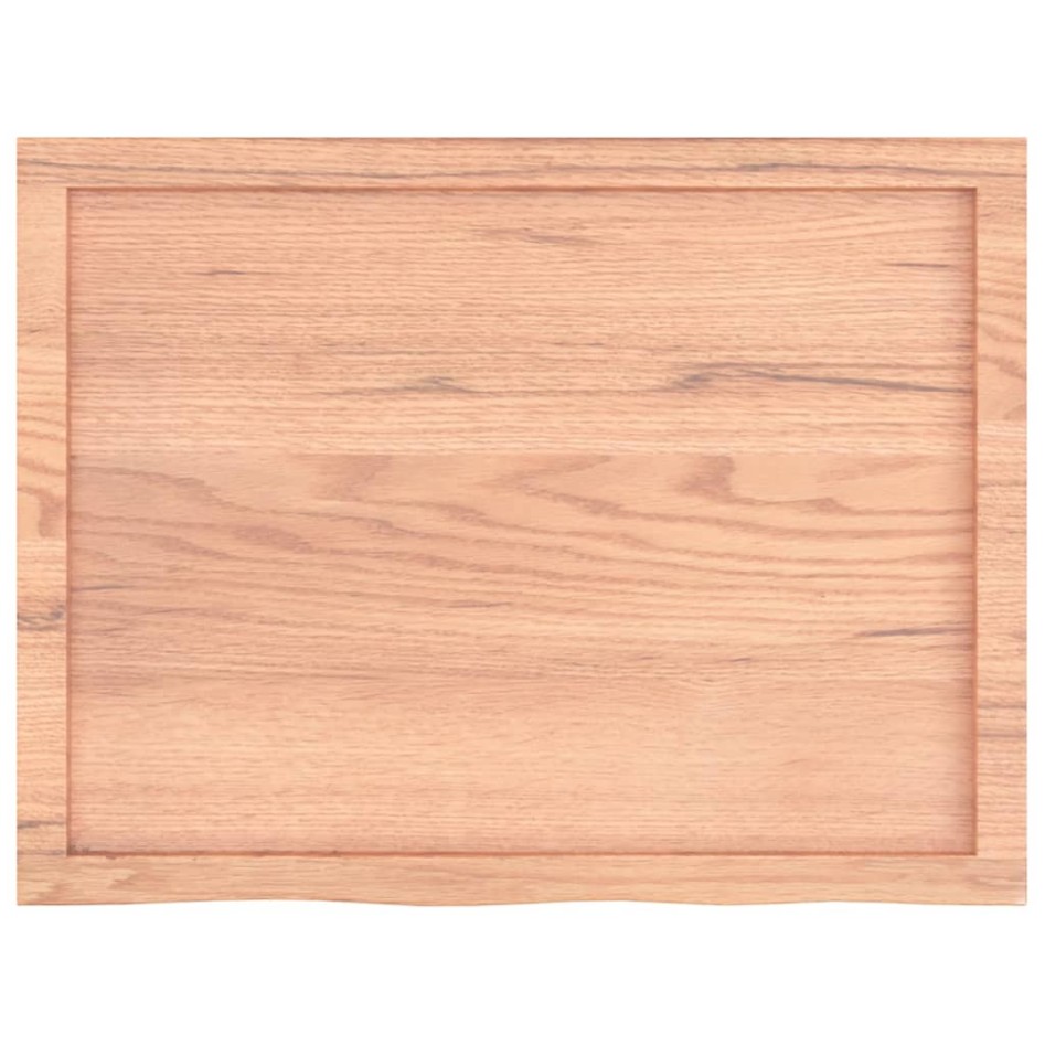 Estante pared madera roble tratada marrón claro 80x60x(2-6)