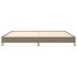 Estructura de cama de tela gris taupe 200x200