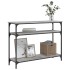 Mesa consola madera de ingeniería gris Sonoma 100x29x75