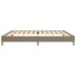 Estructura de cama de tela gris taupe 200x200