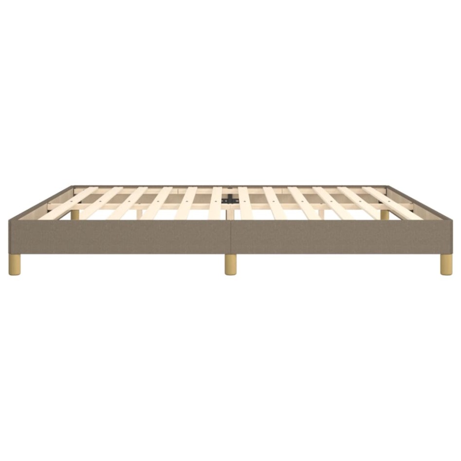 Estructura de cama de tela gris taupe 200x200