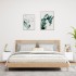 Muebles de TV de pared con luces LED 2 uds blanco 30,5x35x30