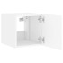 Muebles de TV de pared con luces LED 2 uds blanco 30,5x35x30