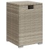 Mesa cubierta para bombona de gas ratán gris claro 40x40x60