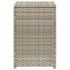 Mesa cubierta para bombona de gas ratán gris claro 40x40x60