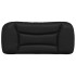 Cabecero de cama acolchado cuero sintético negro 90