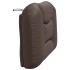 Cabecero de cama acolchado cuero sintético marrón 90