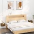 Mesitas de noche de pared 2 uds roble ahumado 35x35x20