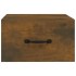 Mesitas de noche de pared 2 uds roble ahumado 35x35x20