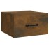 Mesitas de noche de pared 2 uds roble ahumado 35x35x20