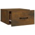 Mesitas de noche de pared 2 uds roble ahumado 35x35x20