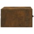 Mesitas de noche de pared 2 uds roble ahumado 35x35x20