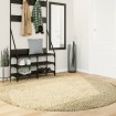 Alfombra peluda de pelo largo moderna PAMPLONA dorado Ø 200 cm