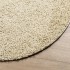 Alfombra peluda de pelo largo moderna PAMPLONA dorado Ø 200