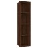 Estantería/mueble TV contrachapada marrón roble 36x30x143