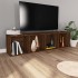 Estantería/mueble TV contrachapada marrón roble 36x30x143