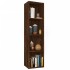 Estantería/mueble TV contrachapada marrón roble 36x30x143