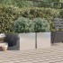 Jardineras 2 unidades acero inoxidable plateado 42x40x39