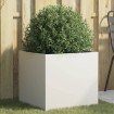 Jardinera acero blanco 49x47x46 cm