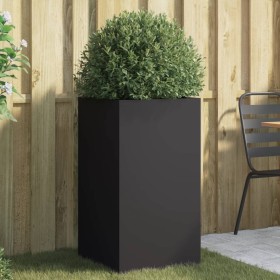 Jardinera acero negro 42x38x75