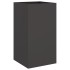 Jardinera acero negro 42x38x75