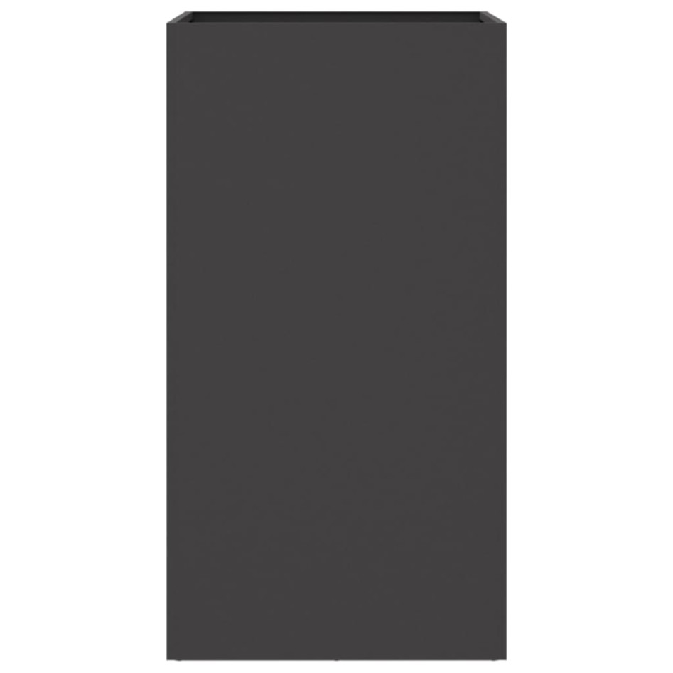 Jardinera acero negro 42x38x75