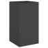 Jardinera acero negro 42x38x75