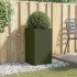 Jardinera acero verde oliva 42x38x75