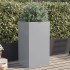 Jardinera de acero galvanizado plateado 42x38x75