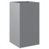 Jardinera de acero galvanizado plateado 42x38x75