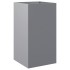 Jardinera de acero galvanizado plateado 42x38x75