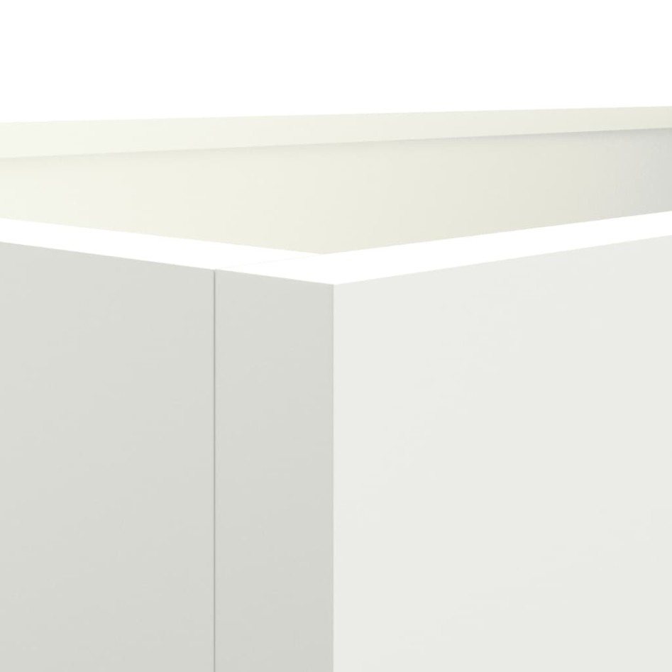 Jardinera acero blanco 62x40x39