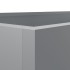Jardinera de acero galvanizado plateado 62x47x46