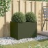 Jardinera acero verde oliva 62x47x46