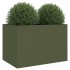 Jardinera acero verde oliva 62x47x46