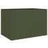 Jardinera acero verde oliva 62x47x46