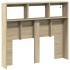 Cabecero de cama con LED roble Sonoma 120x17x102
