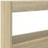Cabecero de cama con LED roble Sonoma 120x17x102